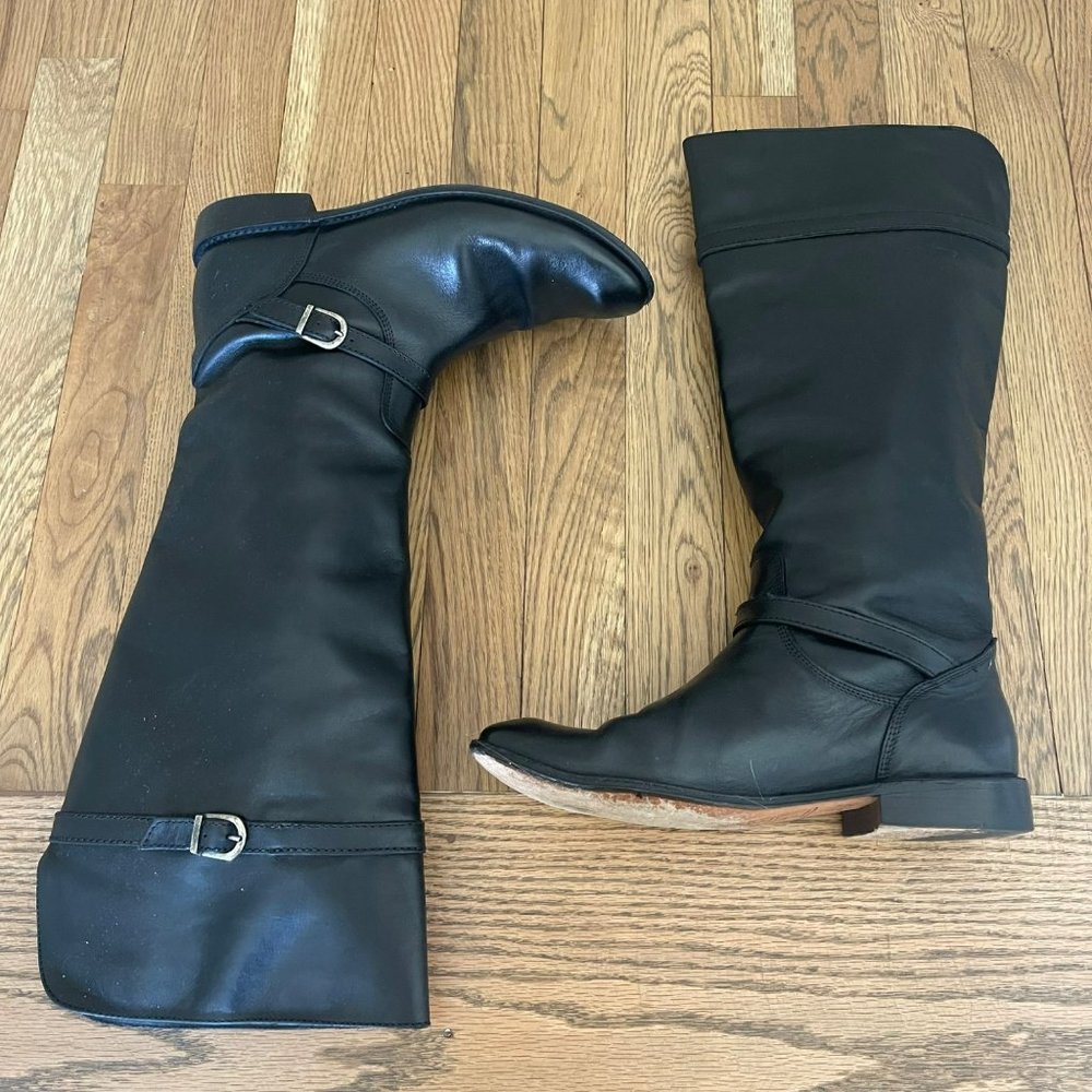 Frye Riding Boots Women’s Size 8 Shirley Black Made in Mexico - Picture 5 of 11